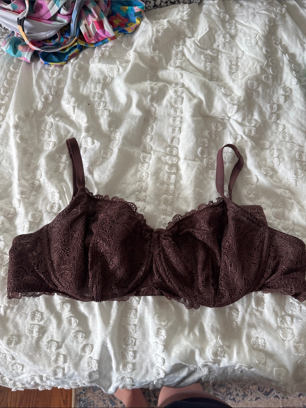Soma Dark Brown Lace Underwire Bra